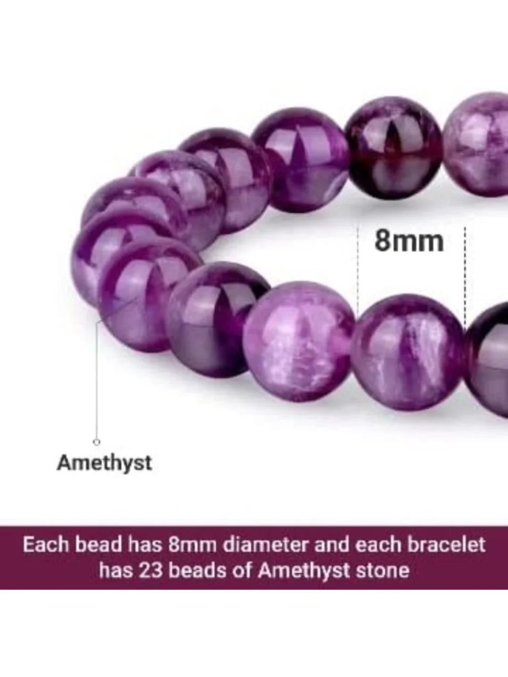 Healing Crystal Bracelet for Men & Women | Adjustable Natural Gemstone Beads